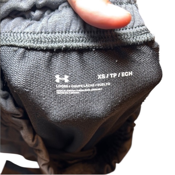 Under Armour Woman’s Rival Terry Jogger Set in Jet Grey Size XS/Small - Picture 12 of 13